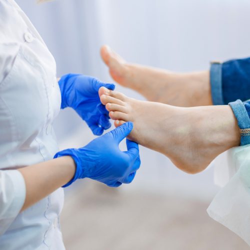 Podiatry,Doctor,Examines,The,Foot